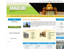 Tablet Screenshot of bangalore-city.com